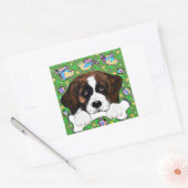 Sint-Bernard Rechthoekige Sticker (Envelop)