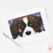 Sint-Bernard Rechthoekige Sticker (Envelop)