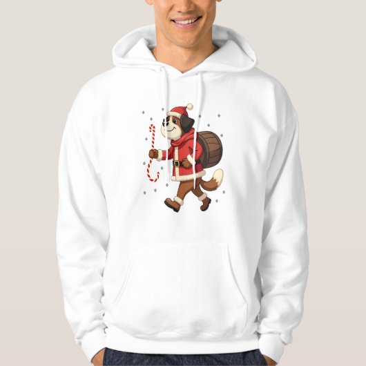 Sint-Bernard reddingsactie Kerstmis Hoodie (Voorkant)