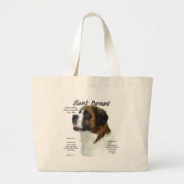 Sint Bernard (ruw) Geschiedenis Ontwerp Grote Tote Bag