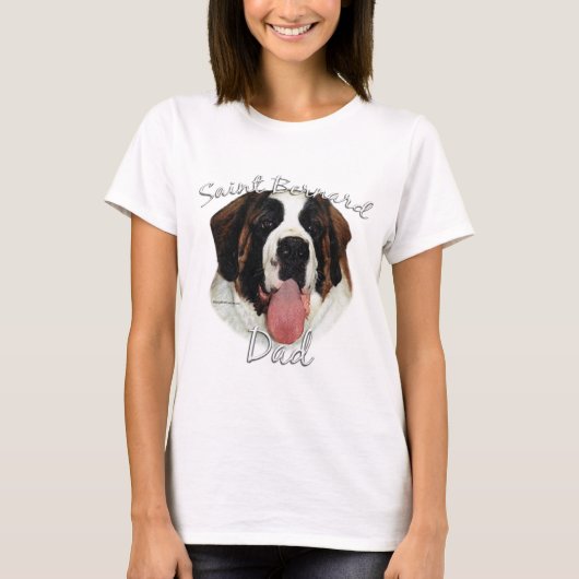 Sint Bernard (ruw) Papa 2 T-shirt (Voorkant)