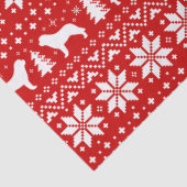 Sint Bernard Silhouetten Kerstpatroon Tissuepapier (Detail)