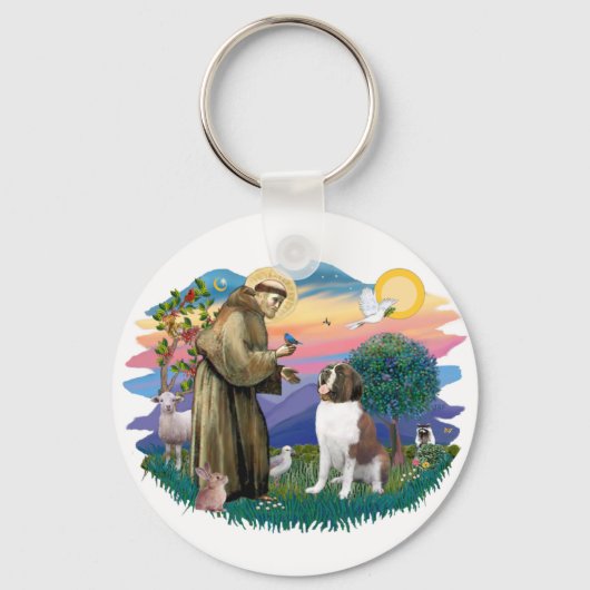 Sint Bernard Sleutelhanger (Voorkant)