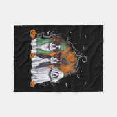 Sint Bernard St. Bernard Hond Halloween Spook Kost Fleece Deken (Voorkant (Horizontaal))