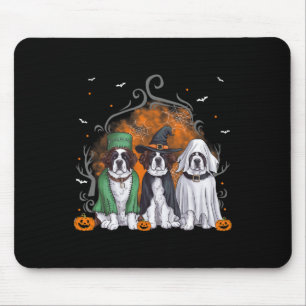 Sint Bernard St. Bernard Hond Halloween Spook Kost Muismat
