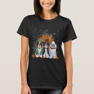 Sint Bernard St. Bernard Hond Halloween Spook Kost T-shirt