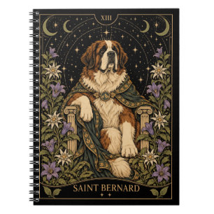Sint-Bernard, Starlit Tarot Kunst Notitieboek