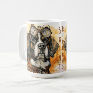 Sint-Bernard Steampunk Hond Koffiemok