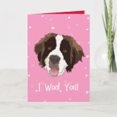 Sint-Bernard Valentijn Bedankkaart (Voorkant)