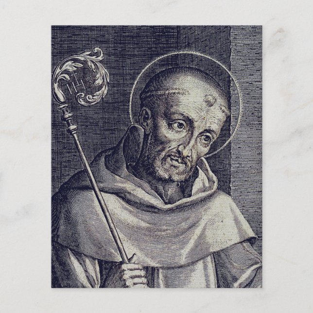 Sint-Bernard van Clairvaux Doctor Mellifluus Kunst (Voorkant)