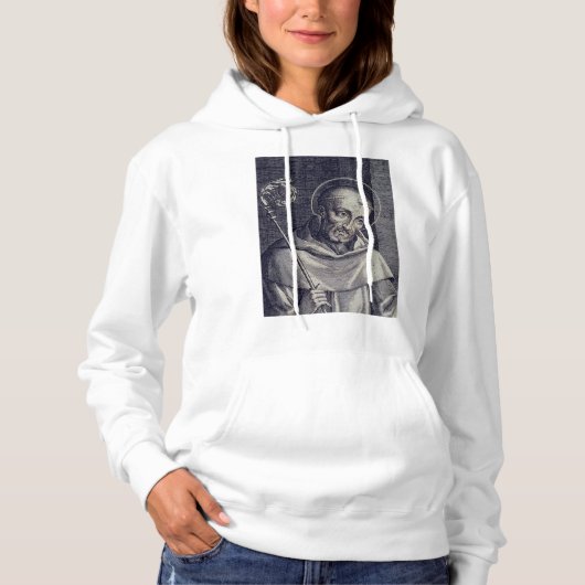 Sint-Bernard van Clairvaux Doctor Mellifluus Kunst Hoodie (Voorkant)