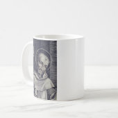 Sint-Bernard van Clairvaux Doctor Mellifluus Kunst Koffiemok (Voorkant links)