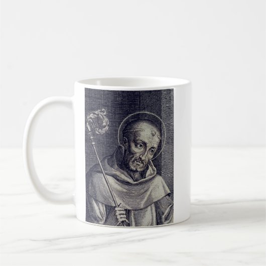Sint-Bernard van Clairvaux Doctor Mellifluus Kunst Koffiemok (Links)