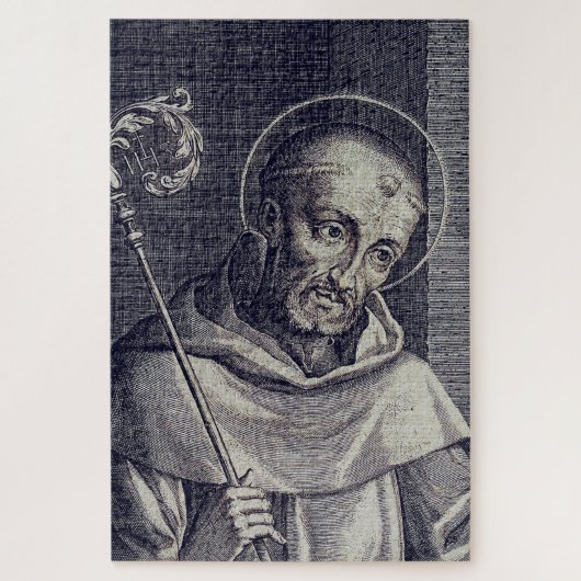 Sint-Bernard van Clairvaux Doctor Mellifluus Kunst Legpuzzel (Verticaal)