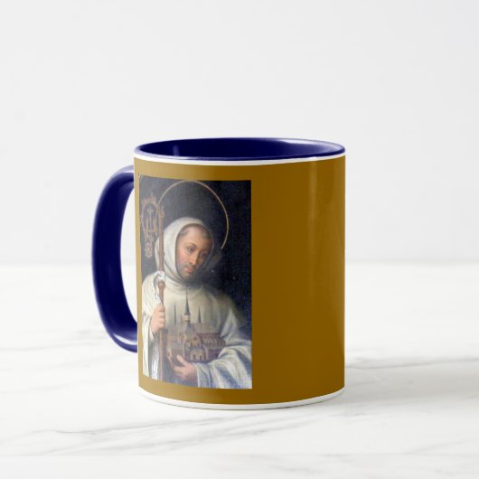 Sint-Bernard van de Clairvaux Cup Mok (Voorkant links)