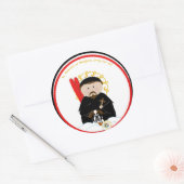 Sint Bernard van Montjoux Ronde Sticker (Envelop)