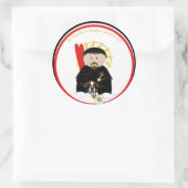 Sint Bernard van Montjoux Ronde Sticker (Tas)