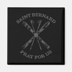 Sint Bernard Van Montjoux Sneeuw Ski Cadeaus Winte Magneet