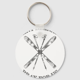 Sint Bernard Van Montjoux Sneeuw Ski Cadeaus Winte Sleutelhanger