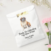 Sint Bernard Volledige Kleur Huisdier Bruiloft Bedankzakje (Gezegeld)