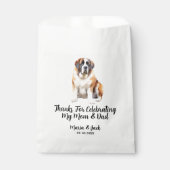Sint Bernard Volledige Kleur Huisdier Bruiloft Bedankzakje (Voorkant)