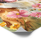 Sint Bernard Wall Art Gift voor Hondenliefhebbers  Poster (Hoek)