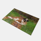 Sint-Bernardhond in het najaar Deurmat (Schuin)