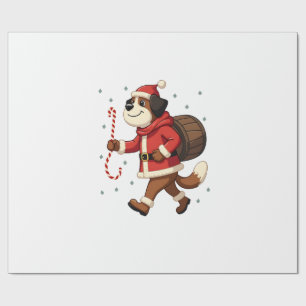 Sint-Bernardhond Reddings Kerstmis Cadeaupapier