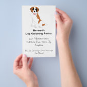 Sint-Bernardhond Trimsalon Flyer (Hand)