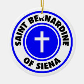 Sint-Bernardine van Siena Keramisch Ornament (Voorkant)