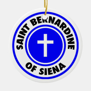 Sint-Bernardine van Siena Keramisch Ornament