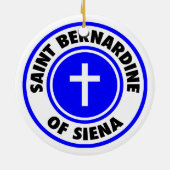 Sint-Bernardine van Siena Keramisch Ornament (Achterkant)