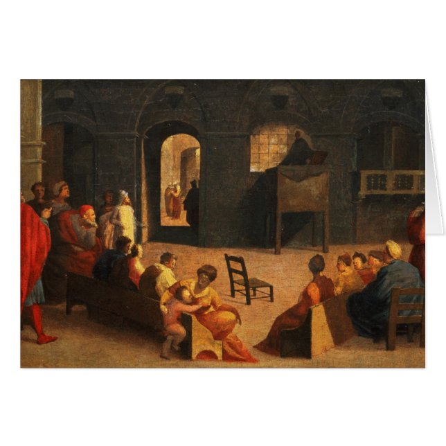 Sint-Bernardino van Siena Preaching (Voorkant Horizontaal)