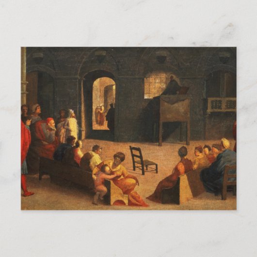 Sint-Bernardino van Siena Preaching Briefkaart (Voorkant)