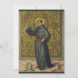 Sint-Bernardino van Siena Renaissance stijl kunst Feestdagenkaart