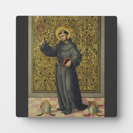 Sint-Bernardino van Siena Renaissancekunst Fotoplaat (Voorkant)