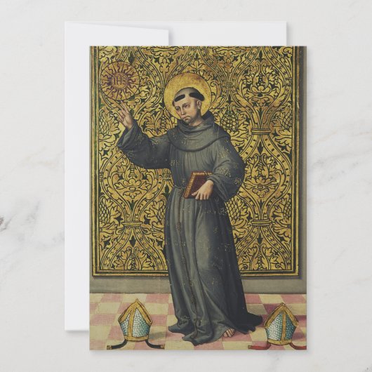 Sint-Bernardino van Siena Renaissancekunst Kaart (Voorkant)