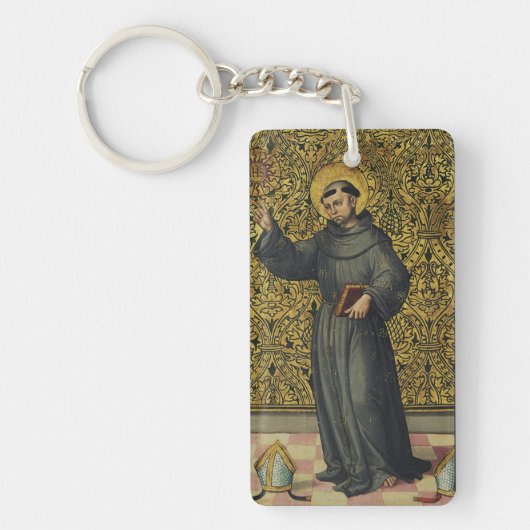 Sint-Bernardino van Siena Renaissancekunst Sleutelhanger (Voorkant)