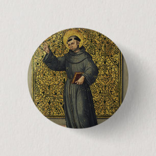 Sint-Bernardino van Siena Renaissancestijl Kunst Ronde Button 3,2 Cm