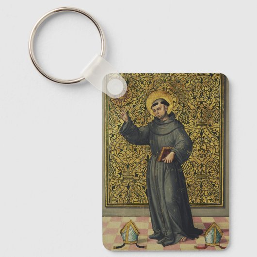 Sint-Bernardino van Siena Renaissancestijl Kunst Sleutelhanger (Voorkant)
