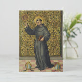 Sint Bernardinus van Siena Kaart (Staand voorkant)