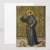 Sint Bernardinus van Siena Kaart (Voorkant / Achterkant)