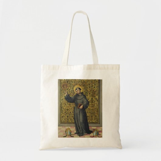 Sint Bernardinus van Siena Renaissance stijl kunst Tote Bag (Voorkant)