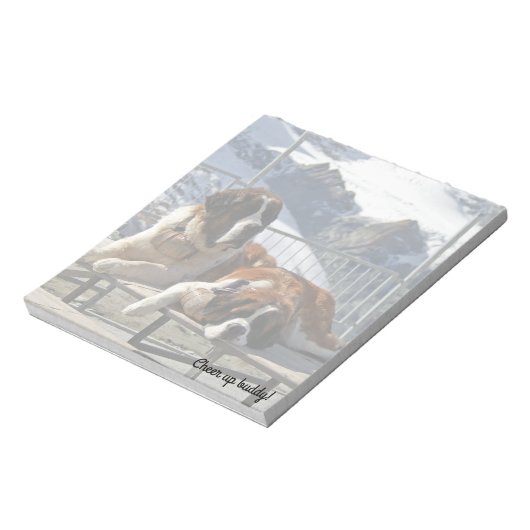 Sint-bernardpootsel - notitieblok (Linkerzijde)