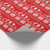 Sint-Bernards kerstfeestroeperingen Cadeaupapier (Hoek)