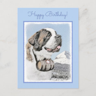 Sint-Bernardschilderij - Mooie originele honden ku Briefkaart