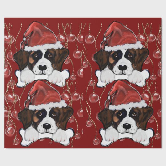 Sint-Bernardshond Cadeaupapier (Zoom)