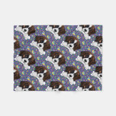 Sint-Bernardshond Fleece Deken (Voorkant (Horizontaal))