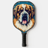 sint-bernardshond pickleball paddle (Voorkant)