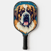 sint-bernardshond pickleball paddle (Achterkant)